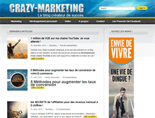 Tablet Screenshot of crazy-marketing.com